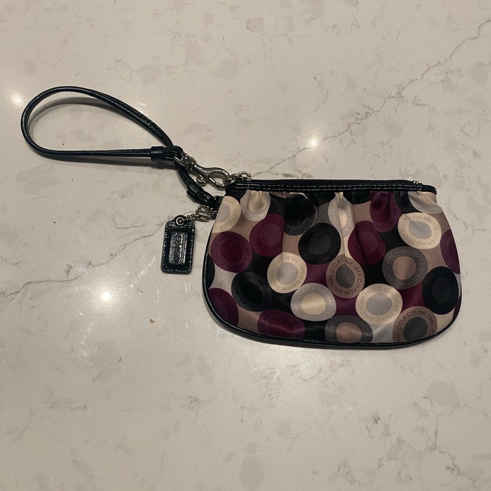 Coach Wristlet Zip Multi-colour